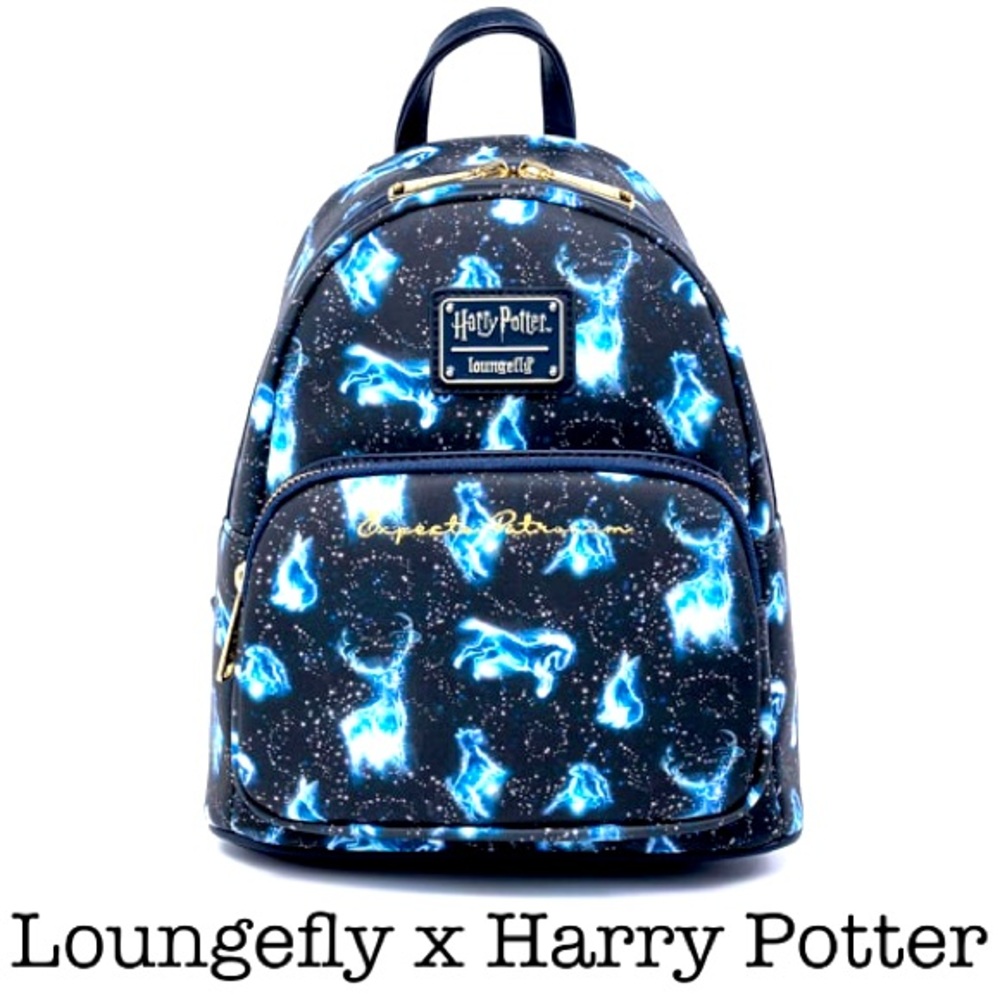 Loungefly x Harry Potter Patronus Navy Mini Backpack